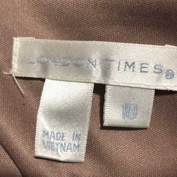 London Times brown size10 business/casual dress - Picture 6 of 7